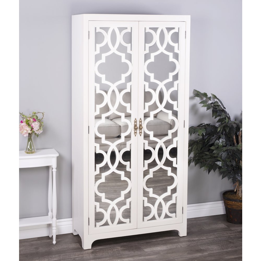 Morjanna Tall Armoire, White