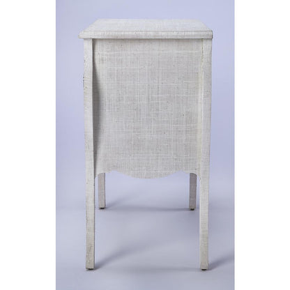 Felicia Raffia Accent Chest, Off-White