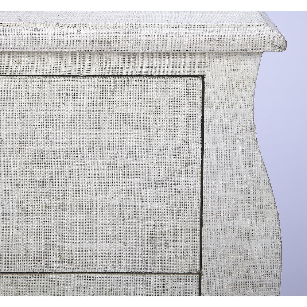 Felicia Raffia Accent Chest, Off-White