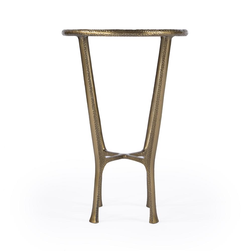 Switlania Marble Side Table, Gold