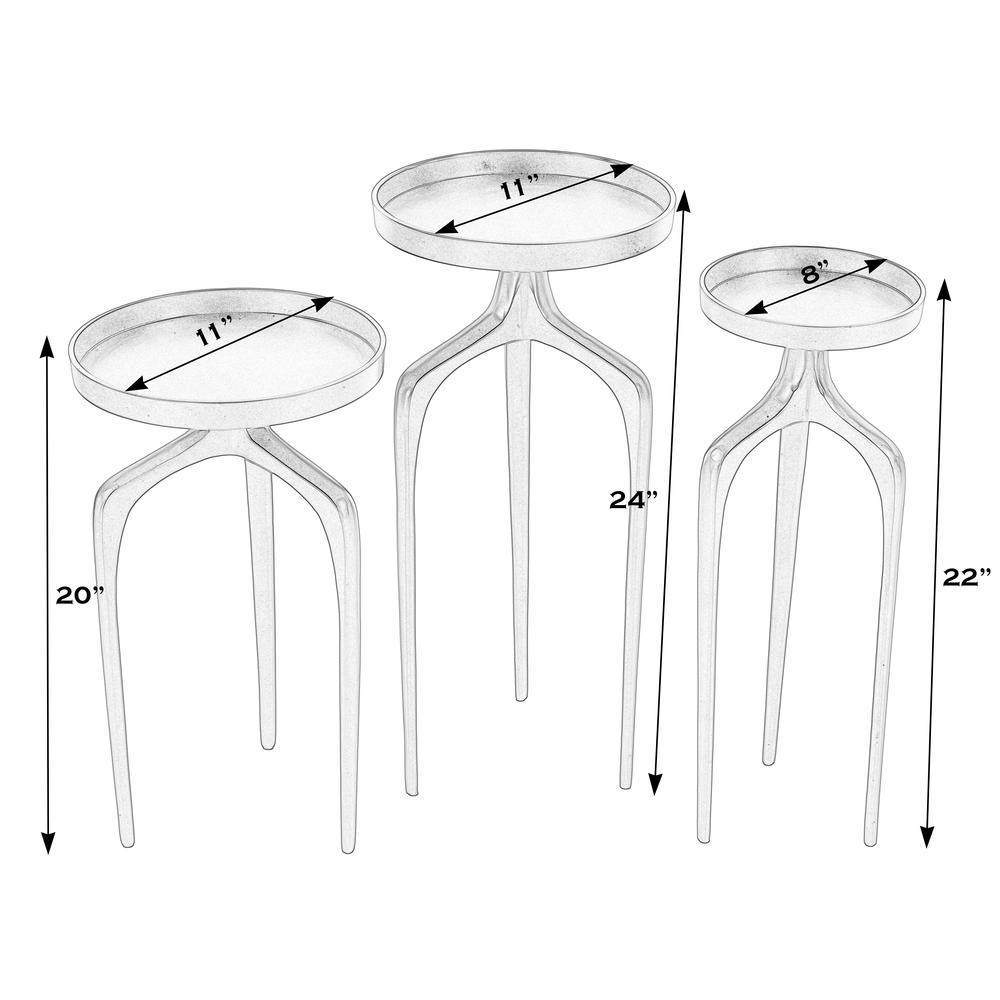 Emilie Outdoor Scatter Table Set of 3,