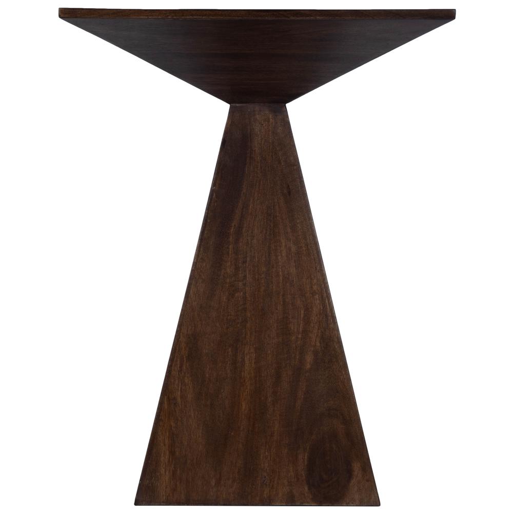 Titus Modern End Table, Dark Brown