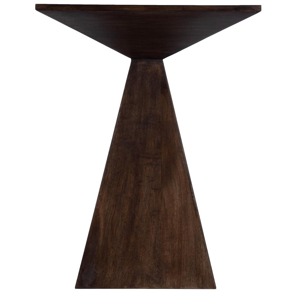 Titus Modern End Table, Dark Brown