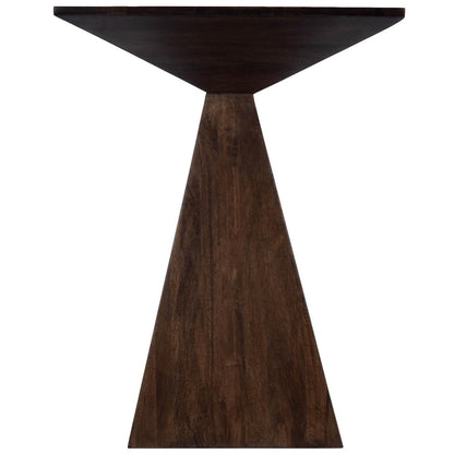 Titus Modern End Table, Dark Brown