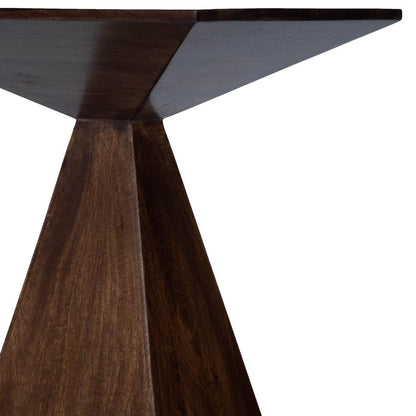 Titus Modern End Table, Dark Brown