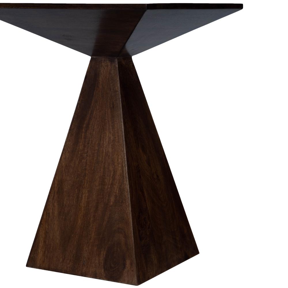 Titus Modern End Table, Dark Brown