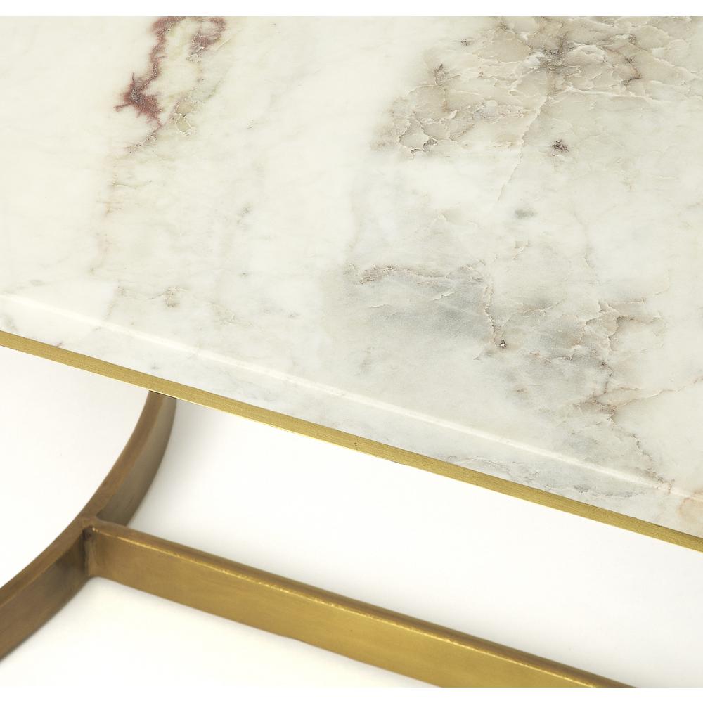 Corsini  Marble & Metal Coffee Table, Multi-Color