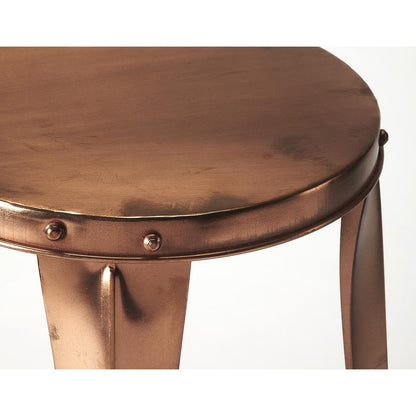 Ulrich Copper Backless 30" Bar Stool, Copper