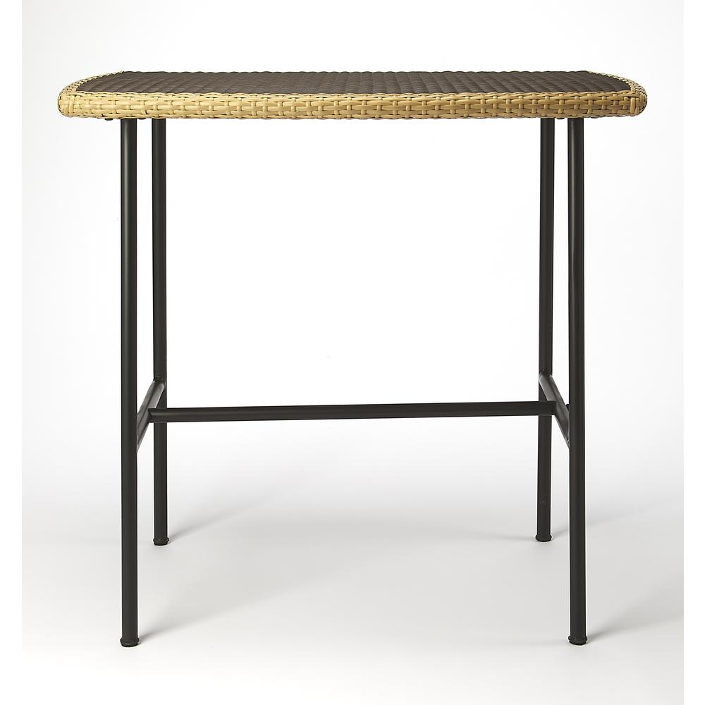 Freeport Rattan & Iron 36.5"W Pub Table, Multi