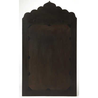 Vivienne Wood & Bone Inlay Wall Mirrored, Light Brown