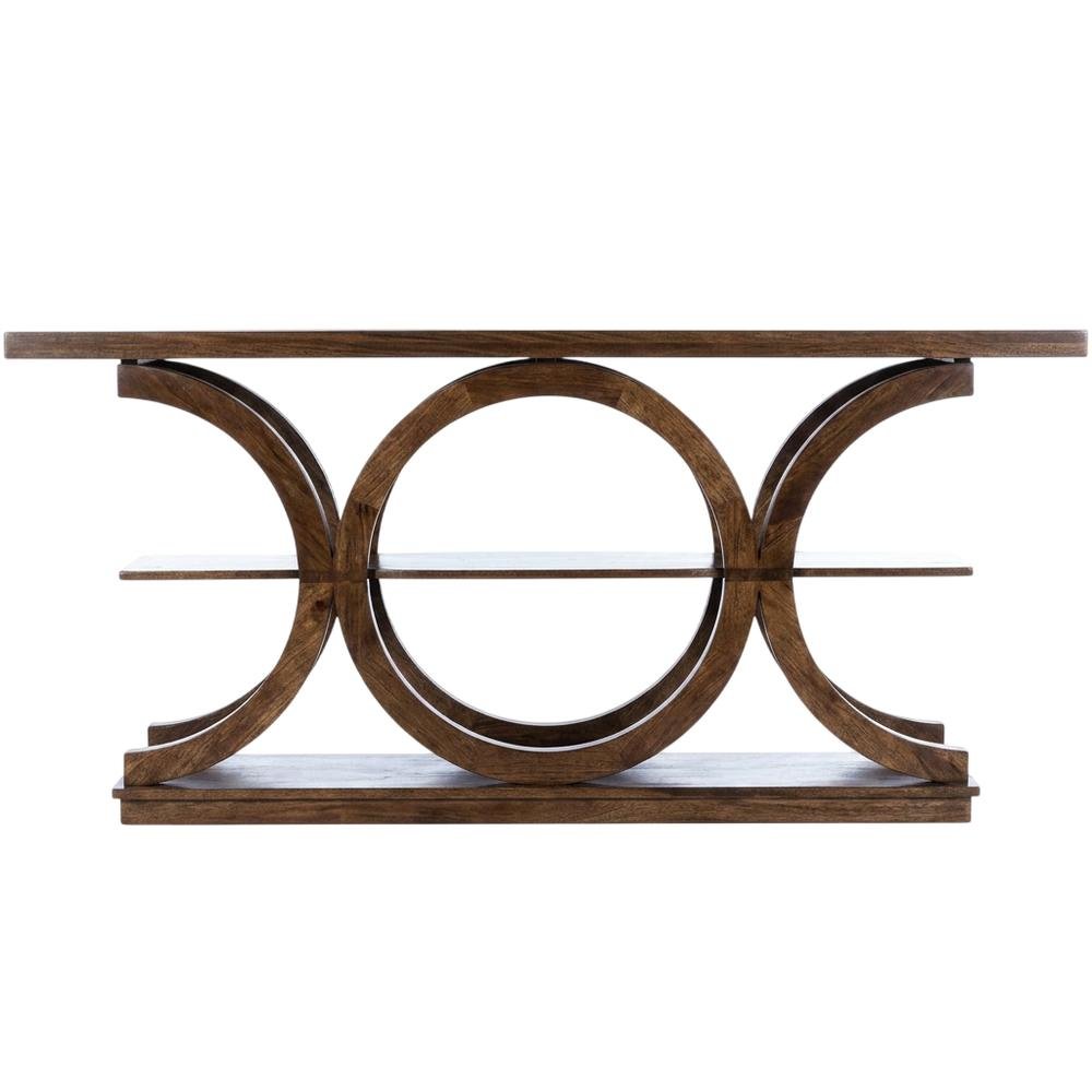 Rustic Console Table with Distressed Finish, Modern Entryway Sofa Table
