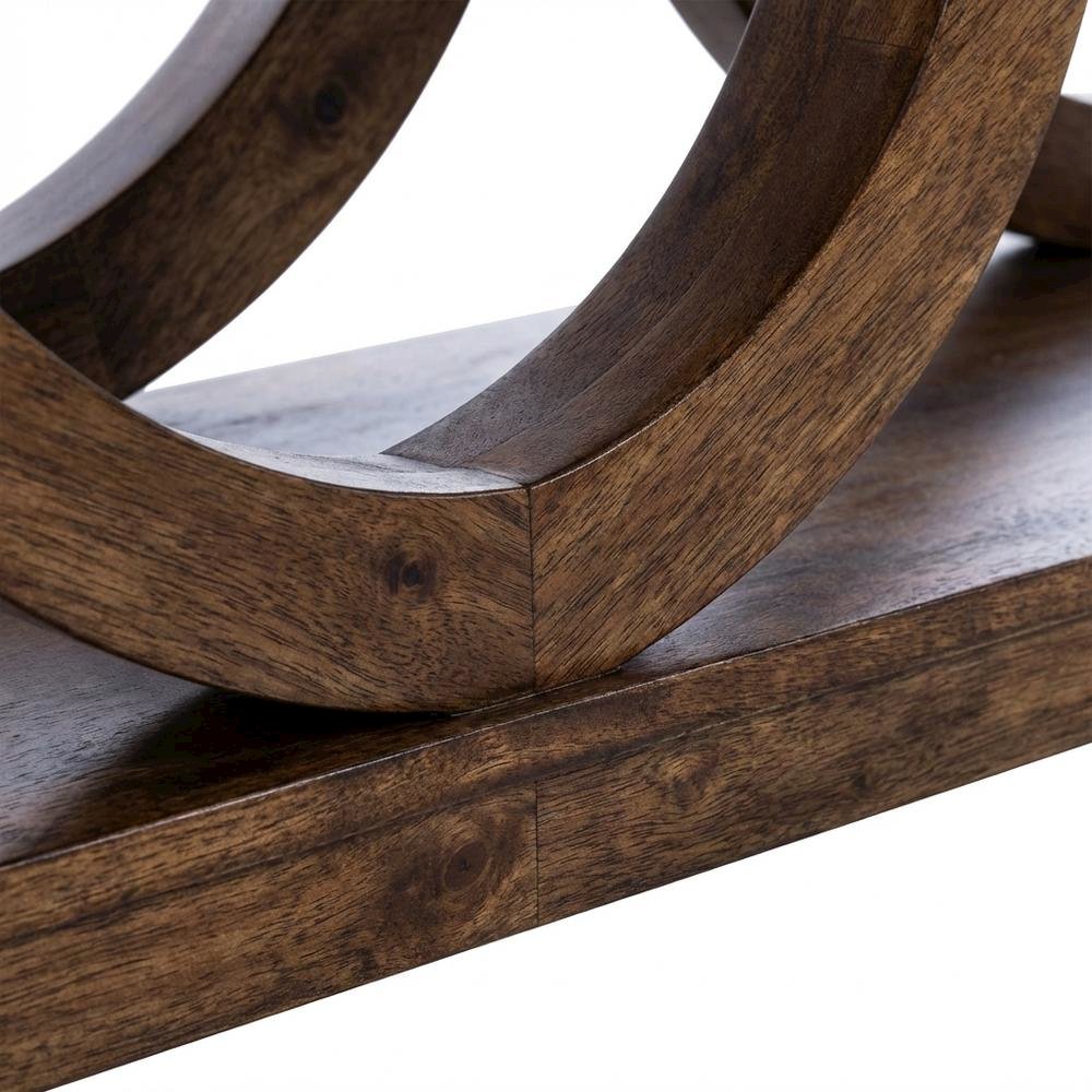 Rustic Console Table with Distressed Finish, Modern Entryway Sofa Table