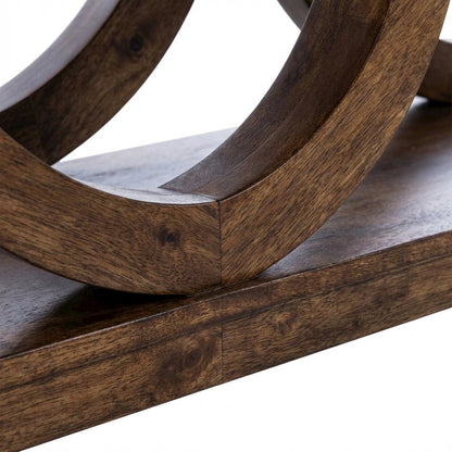 Rustic Console Table with Distressed Finish, Modern Entryway Sofa Table
