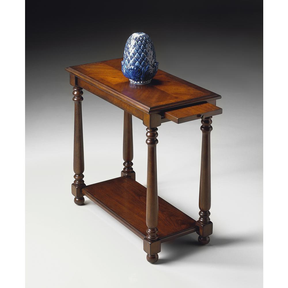 Devane Side Table, Dark Brown