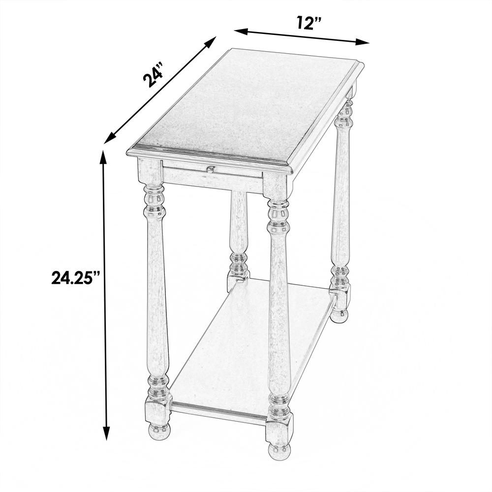 Devane Side Table, Medium Brown