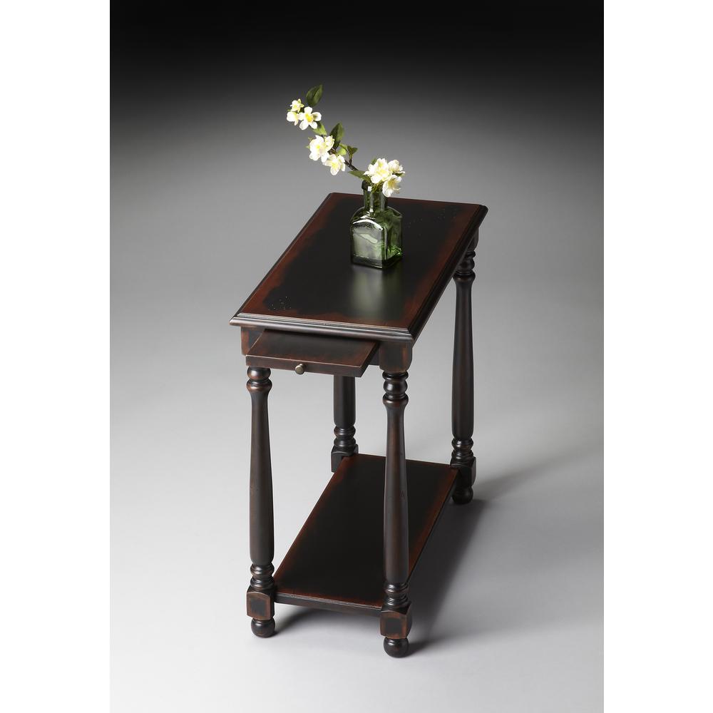 Devane Midnight Rose Side Table, Black
