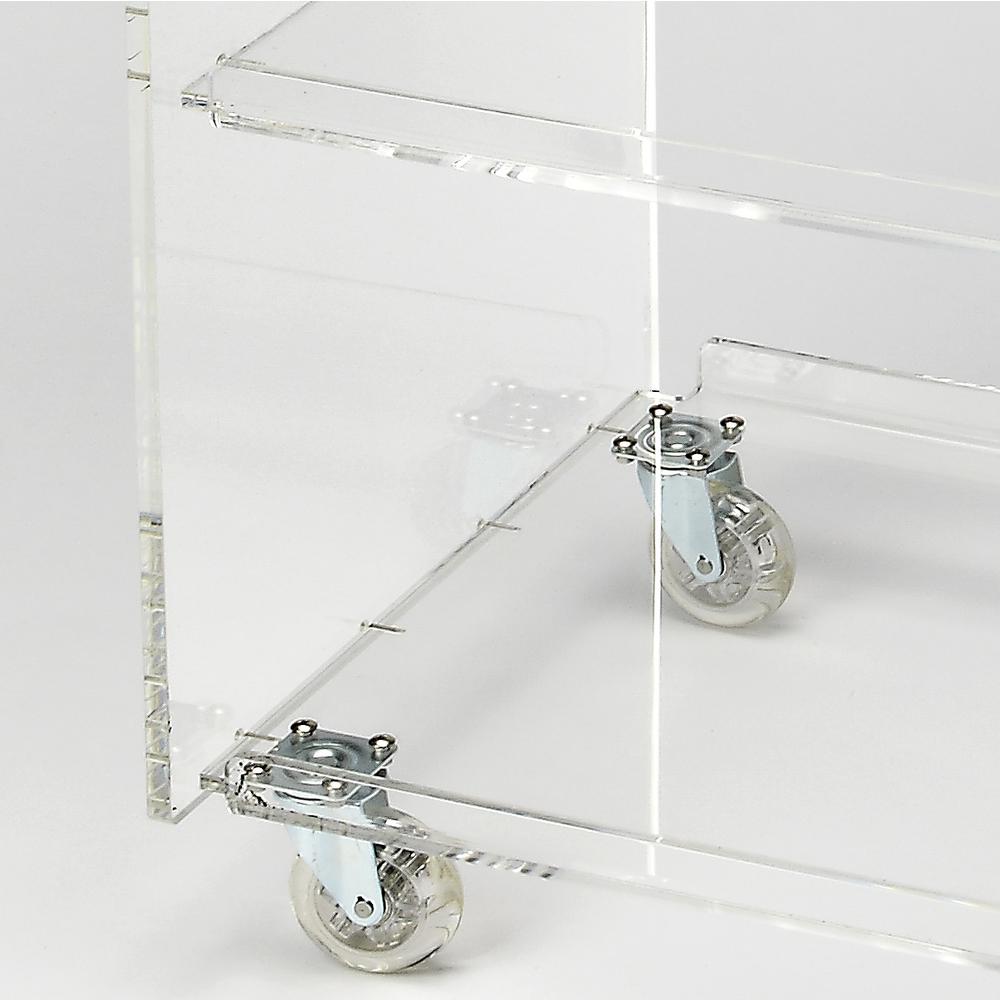 Crystal Clear Acrylic Bar Cart, Clear