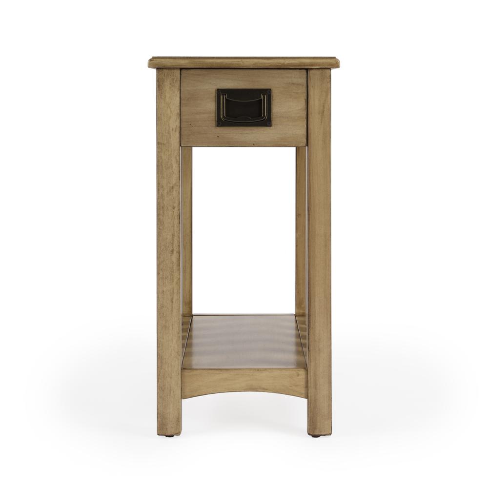 Larina Shaker One Drawer Side Table, Dark Brown