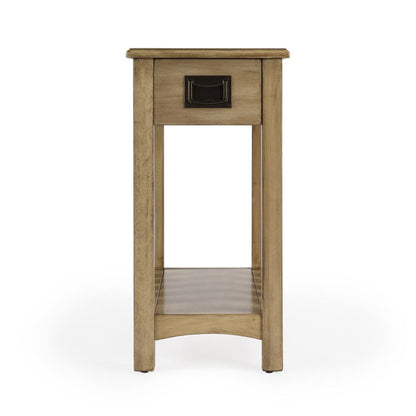 Larina Shaker One Drawer Side Table, Dark Brown