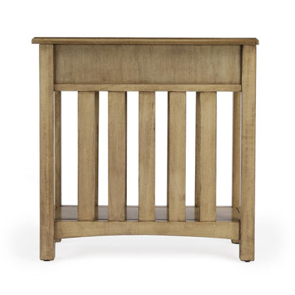 Larina Shaker One Drawer Side Table, Dark Brown