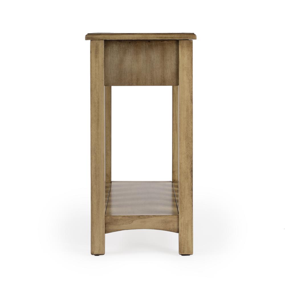 Larina Shaker One Drawer Side Table, Dark Brown