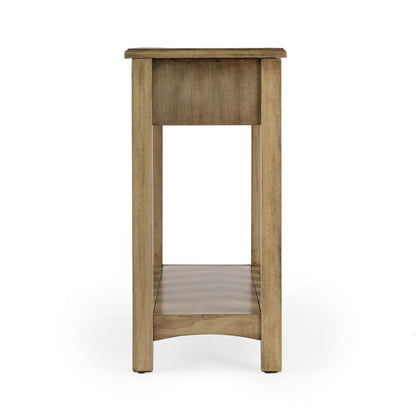 Larina Shaker One Drawer Side Table, Dark Brown