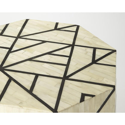 Greta Bone Inlay Side Table, Multi-Color