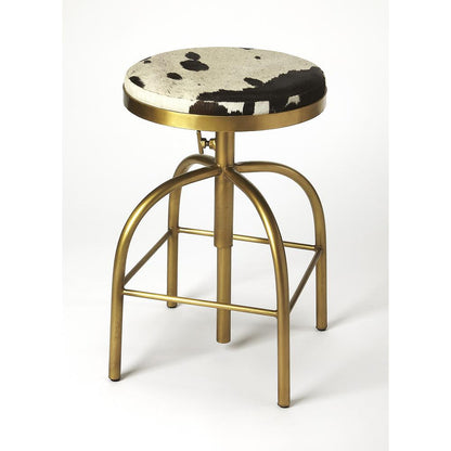 Grogan Hair-On-Hide 26" Counter stool, Multi-Color