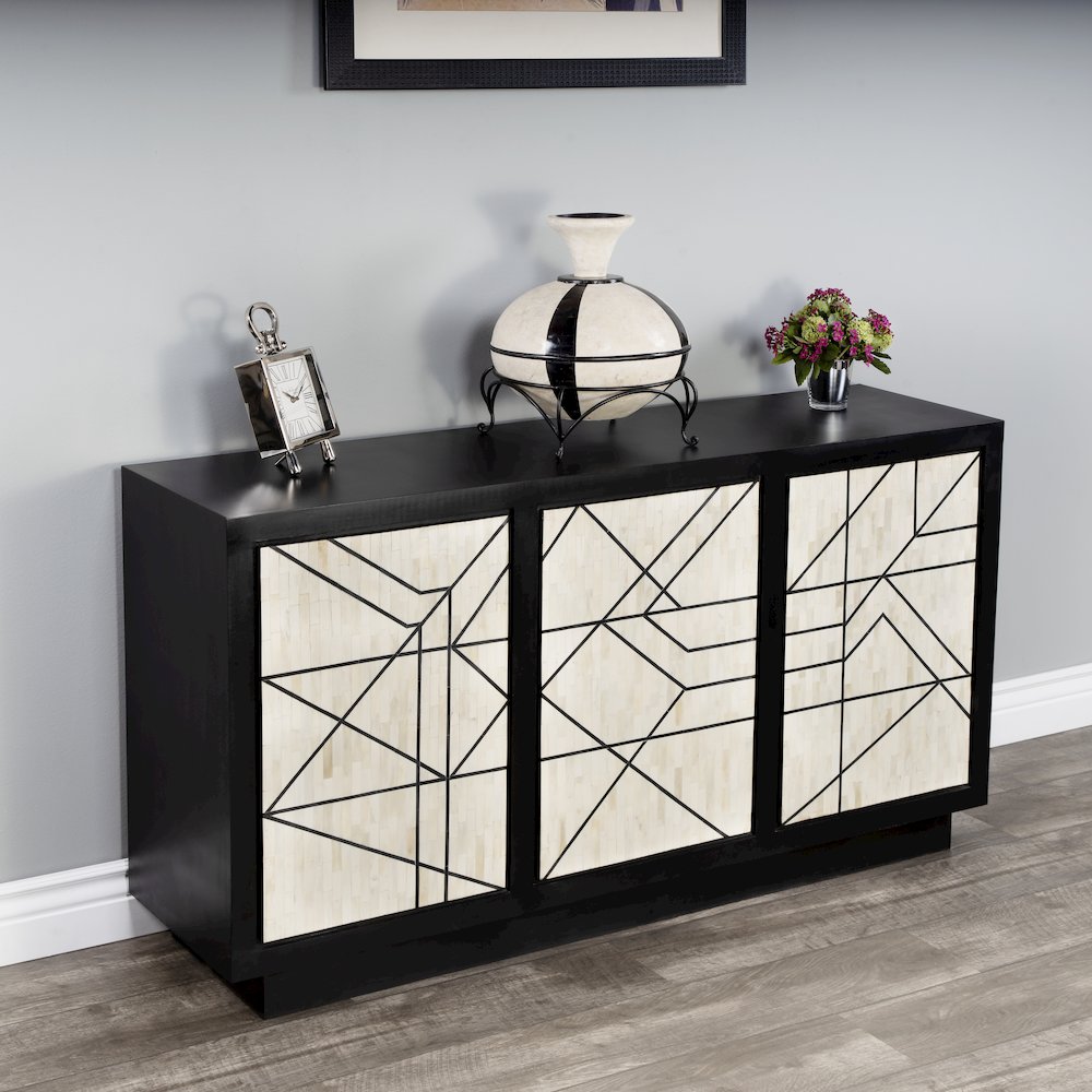 Greta Bone Inlay 59" Sideboard, Assorted