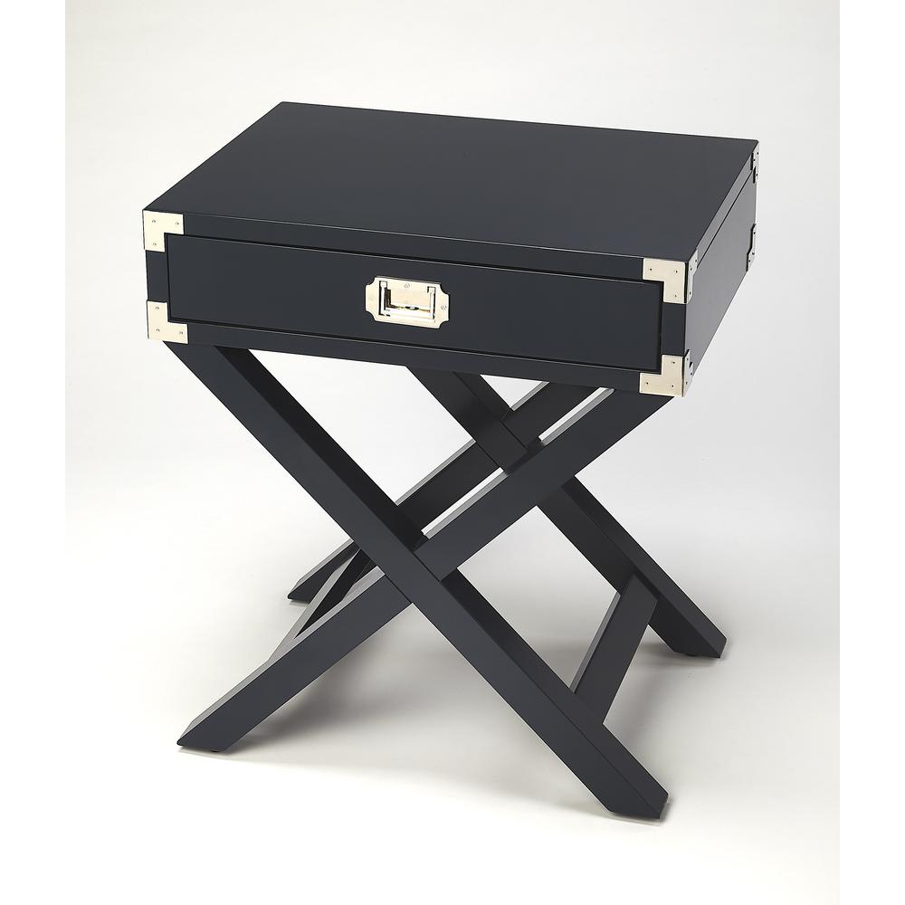 Anew Campaign Side Table, Blue
