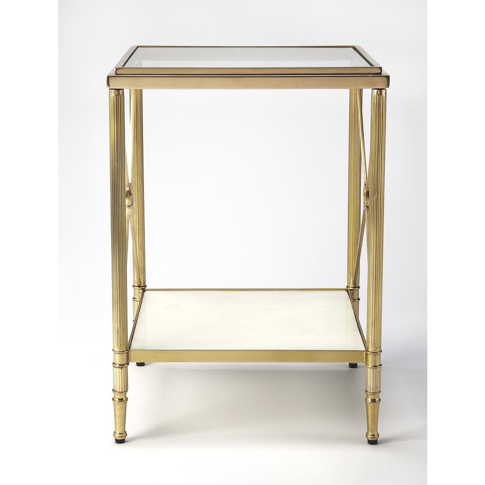 Taren End Table, Gold