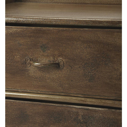 Cameron Industrial Chic Side Table, Bronze