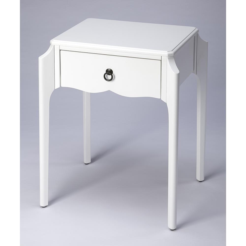 Wilshire  Nightstand, White