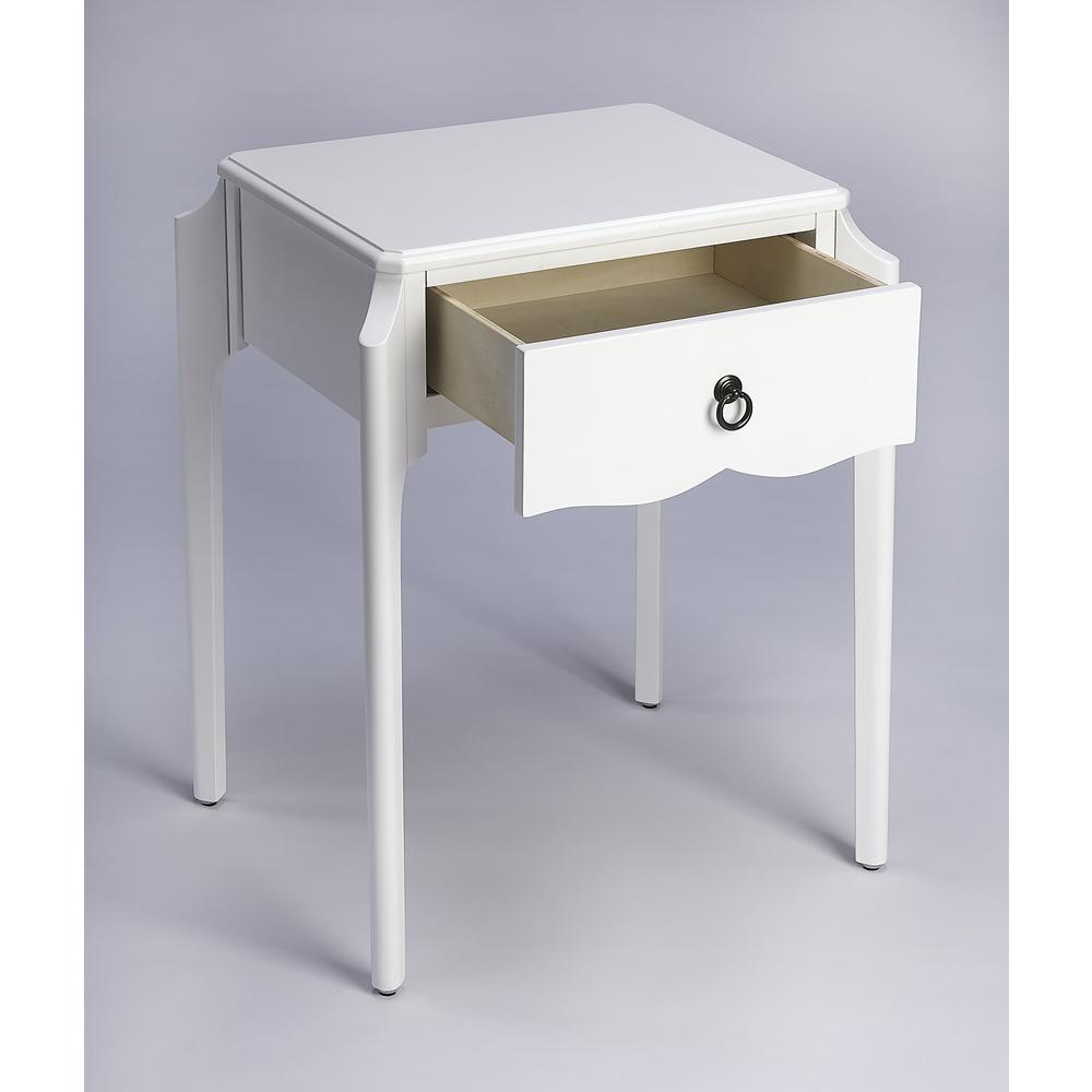 Wilshire  Nightstand, White