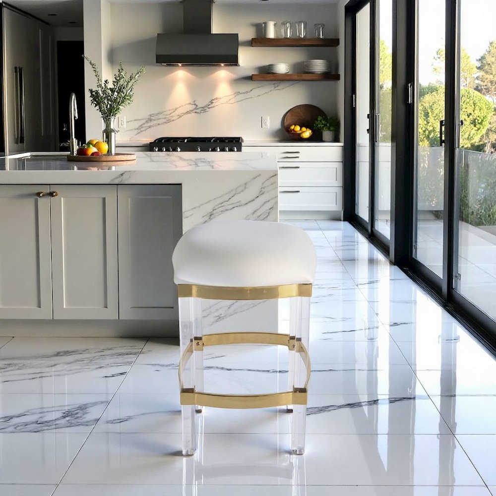 Clear Chair Acrylic Stool White Acrylic Furniture Acrylic Chair Stool