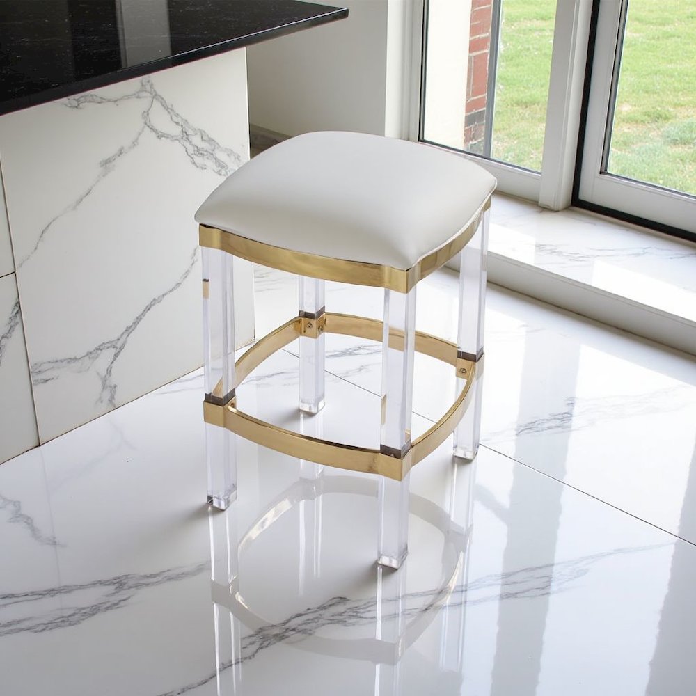Clear Chair Acrylic Stool White Acrylic Furniture Acrylic Chair Stool