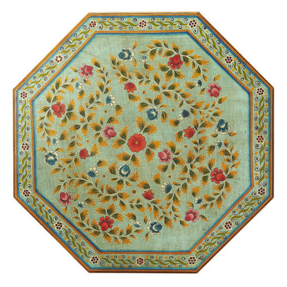 Priya Hand Painted Coffee Table, Green