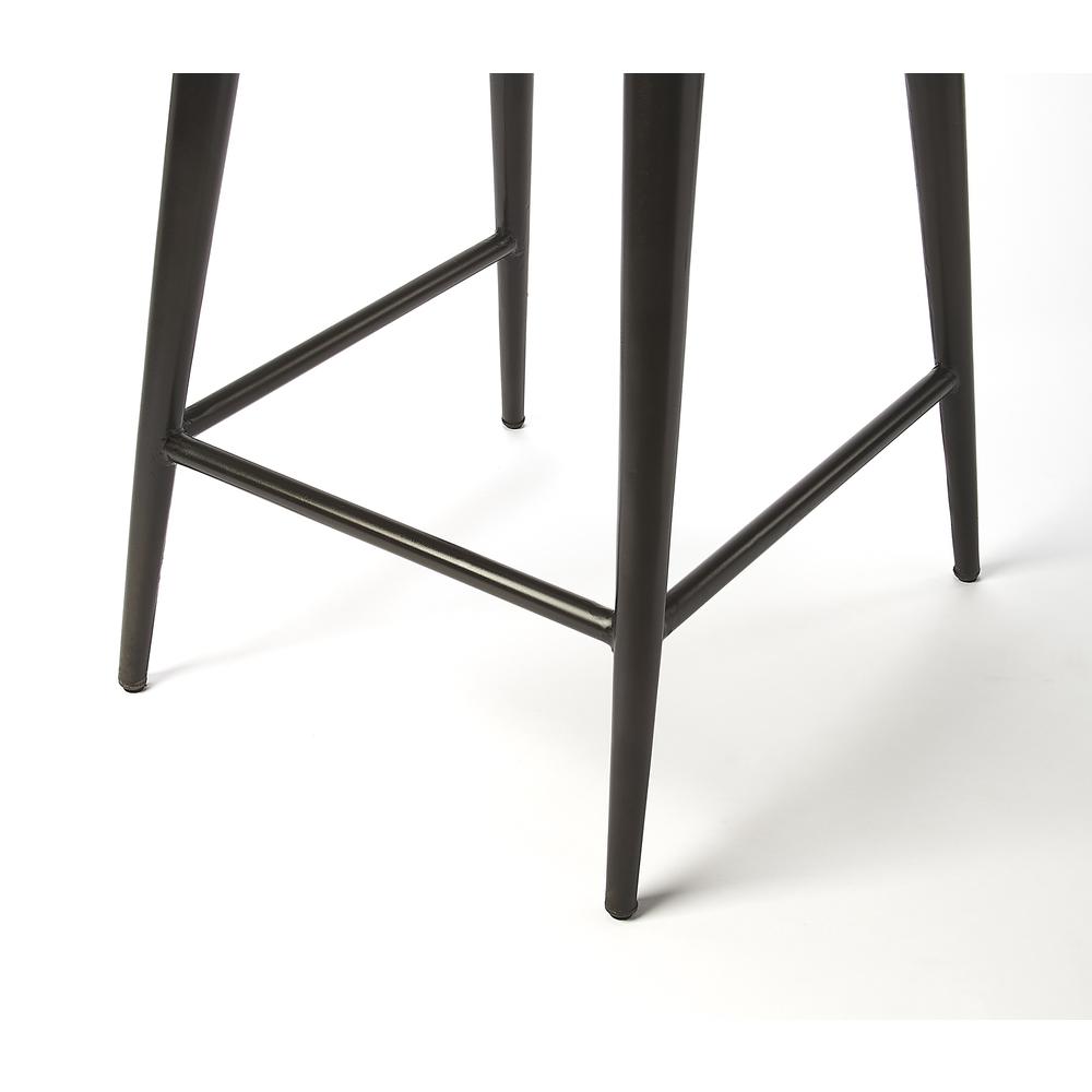 Saddle Leather 26" Counter Stool, Dark Brown
