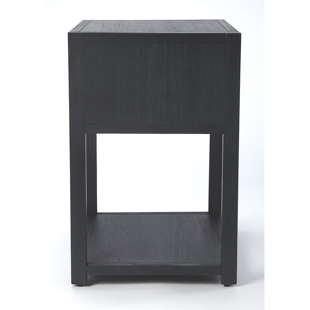 Navy Blue End Table – Small Wood Nightstand for Bedroom or Living Room