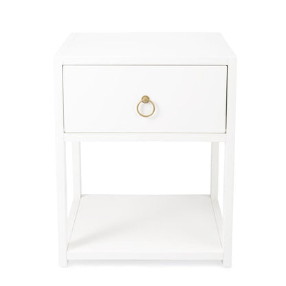 Lark End Table, White