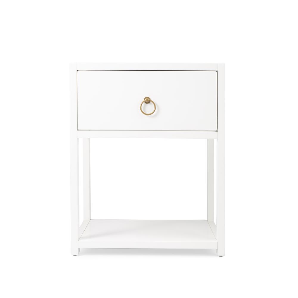Lark End Table, White