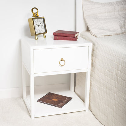 Lark End Table, White