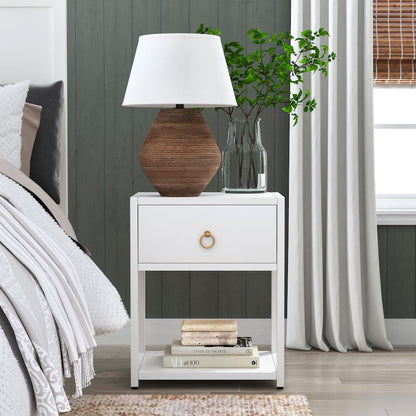 Lark End Table, White