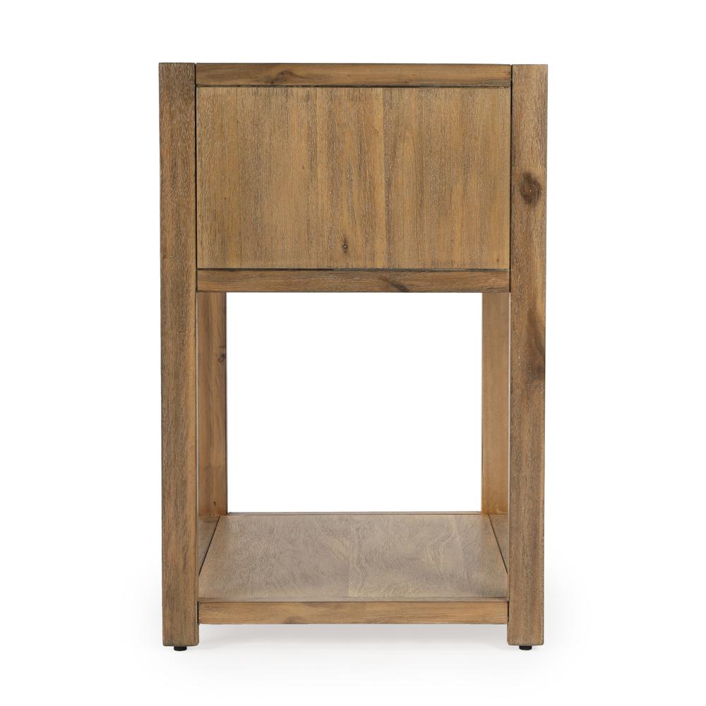 Lark Natural Wood End Table, Light Brown