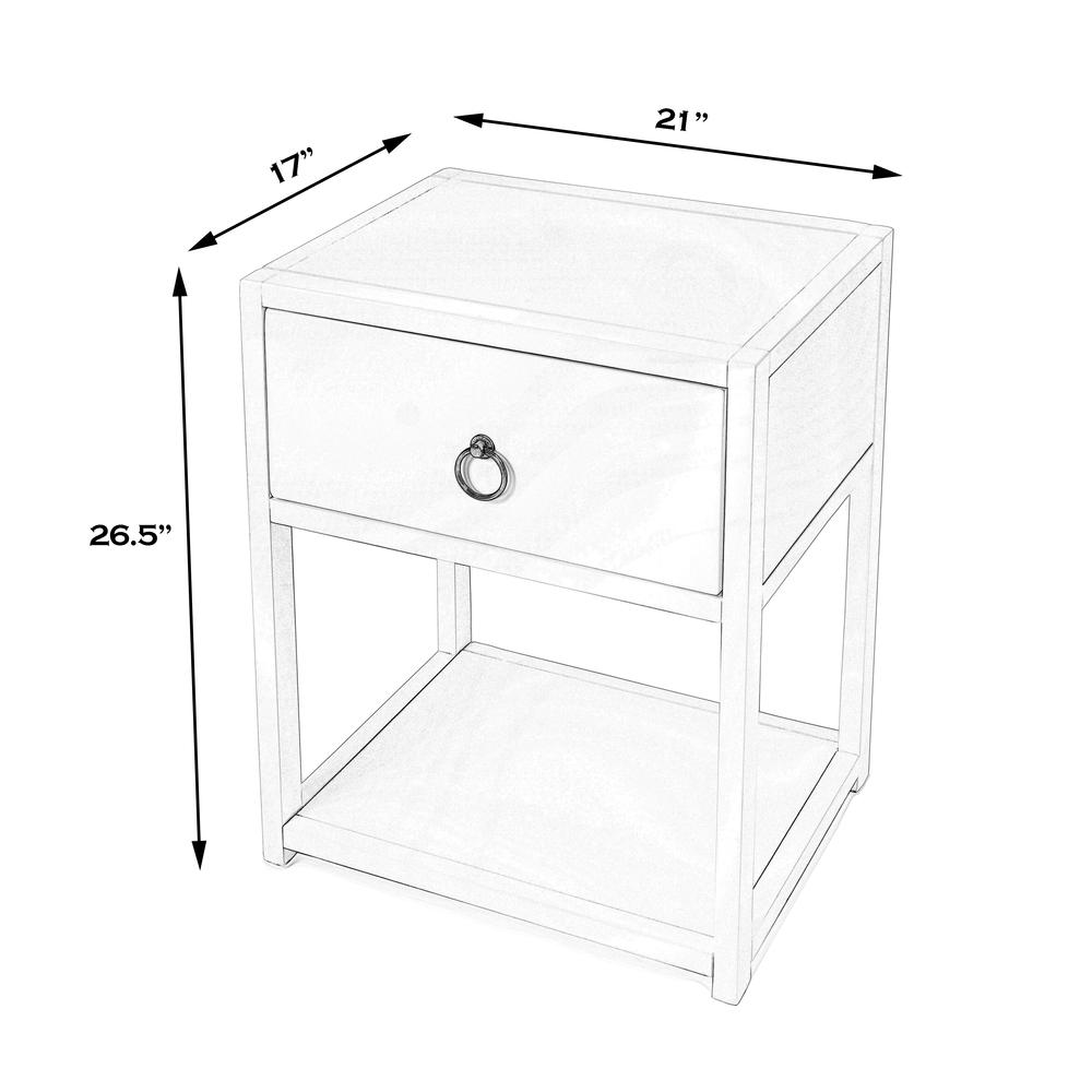 Lark Natural Wood End Table, Light Brown