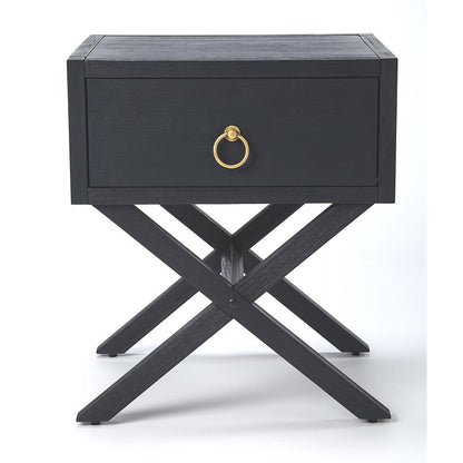 Lark  End Table, Navy Blue