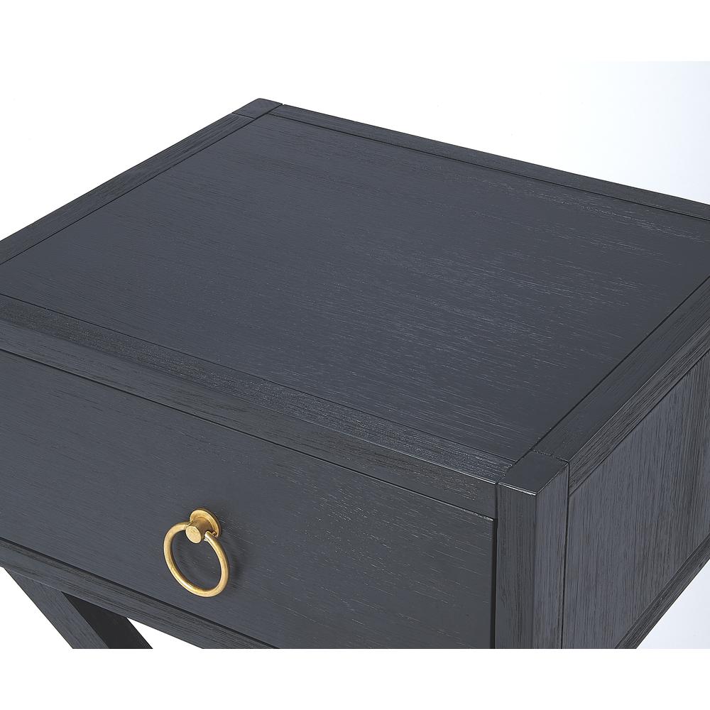 Lark  End Table, Navy Blue