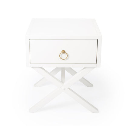 Lark End Table, White