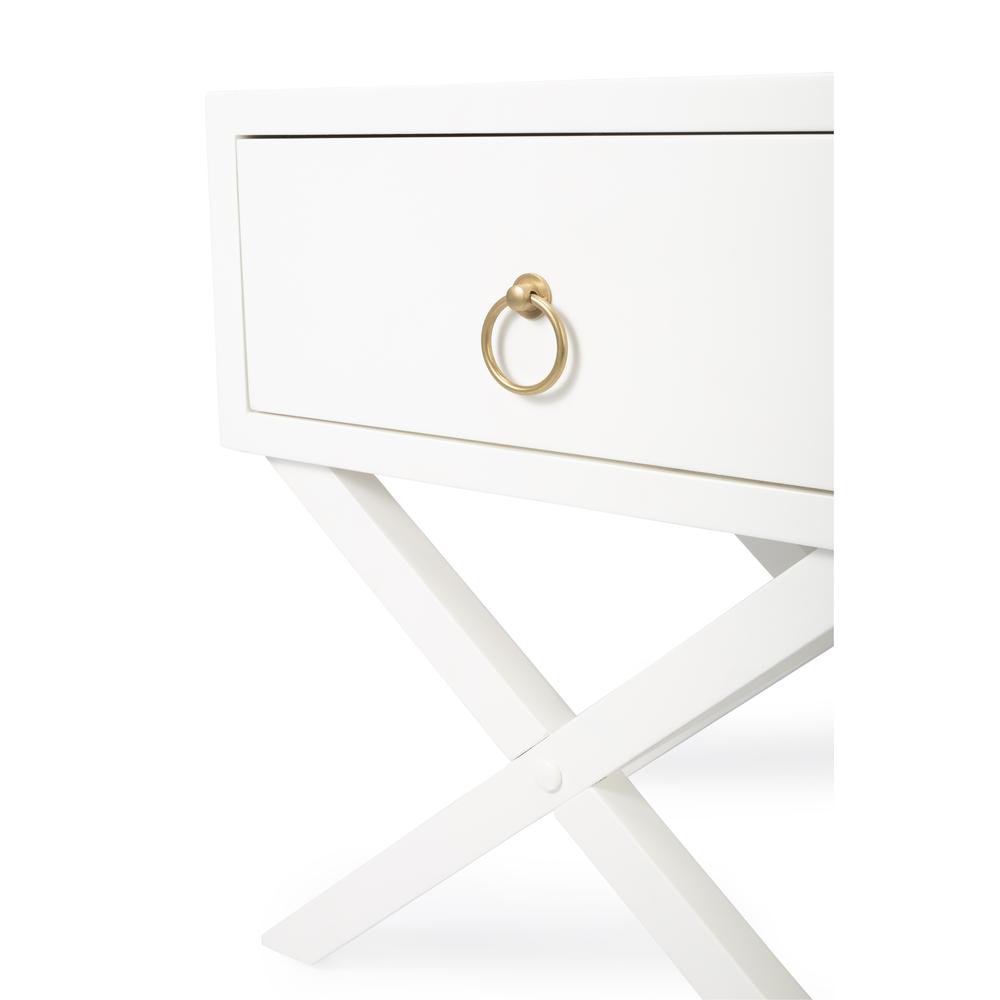 Lark End Table, White