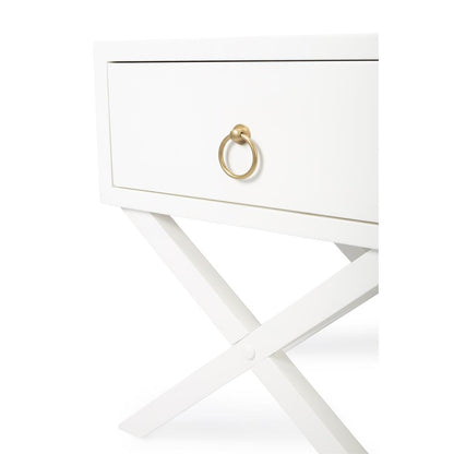 Lark End Table, White